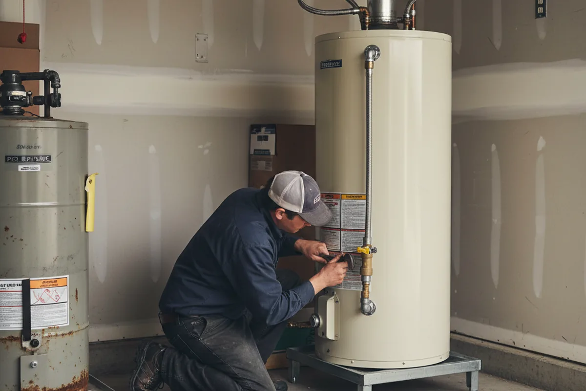 Water heater and shutoff valve replacement in Aurora